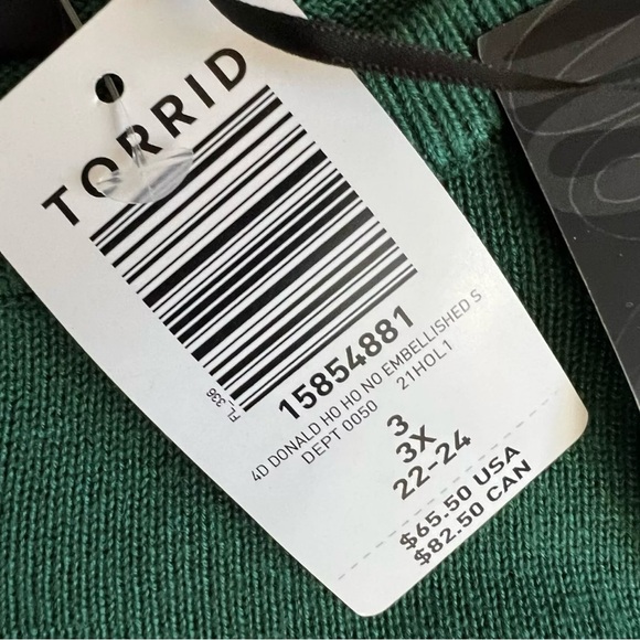 NWT Torrid Disney size 3X Donald Duck Ho Ho No sweater - Picture 4 of 10